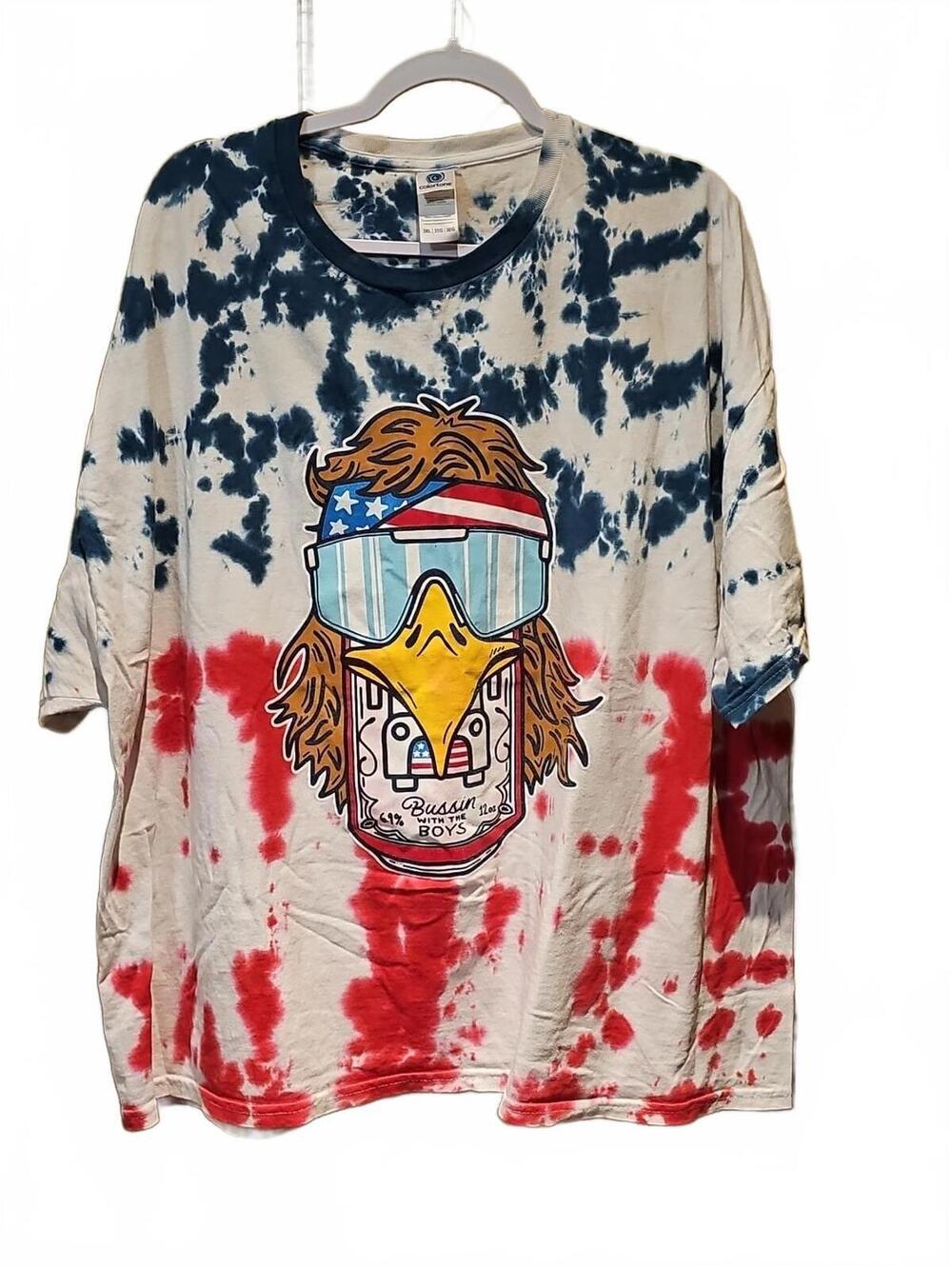 Barstool Sports Bussin With The Boys Tye Dye Shirt Men’s 3XL